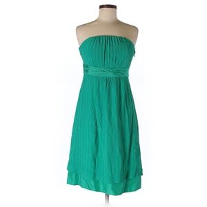 Anthropologie Moulinette Soeurs Green Silk Dress